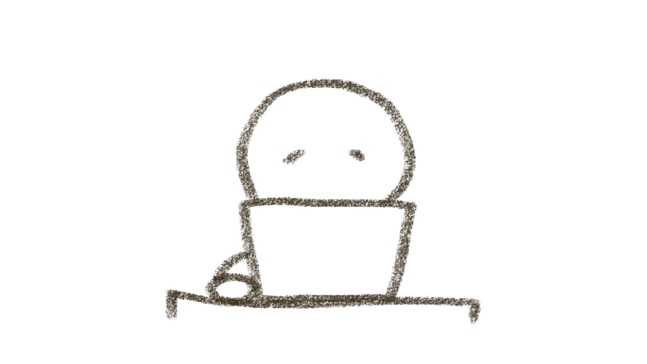 真面目な頑張り屋さんパソコン・AI・内観・一人時間