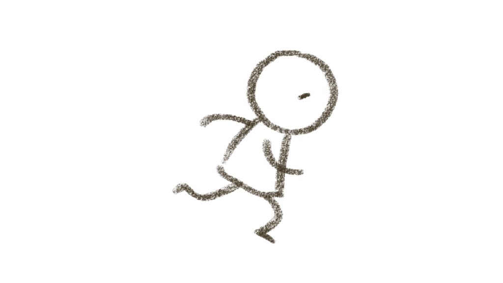 真面目な頑張り屋・走る・全力疾走