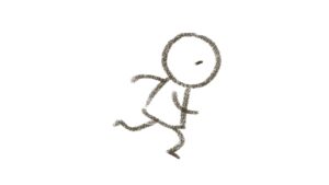 真面目な頑張り屋・走る・全力疾走