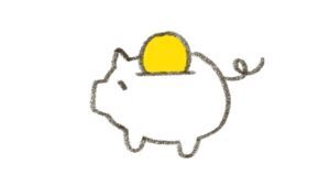 真面目な頑張り屋・お金・貯金・貯金箱・稼ぐ