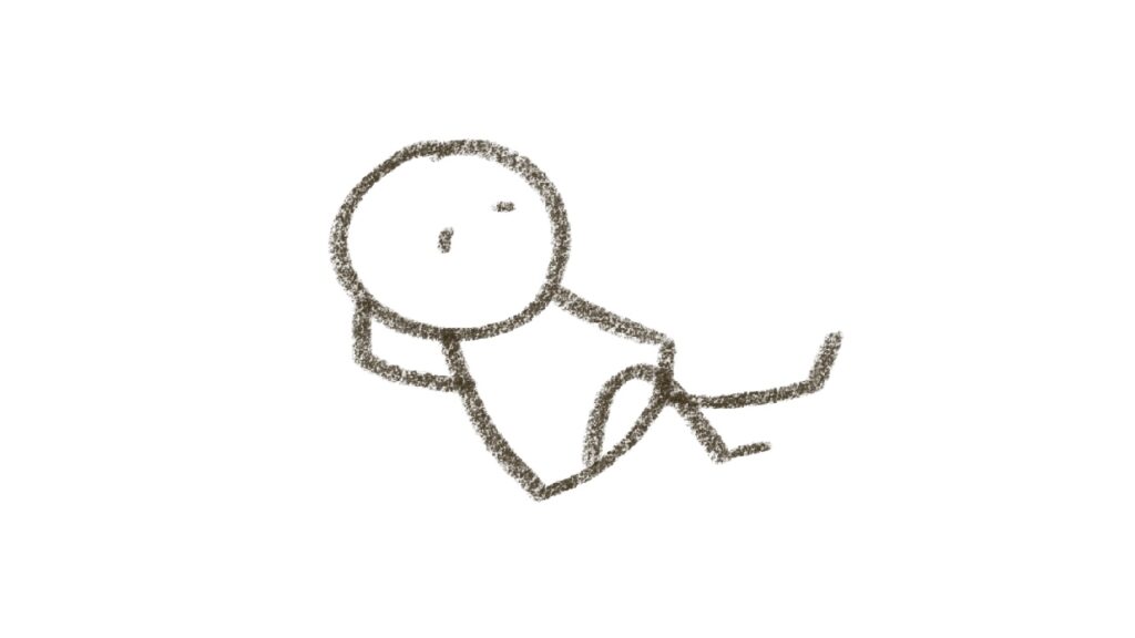 真面目な頑張り屋さん・寝る・寝転ぶ・休憩・休む